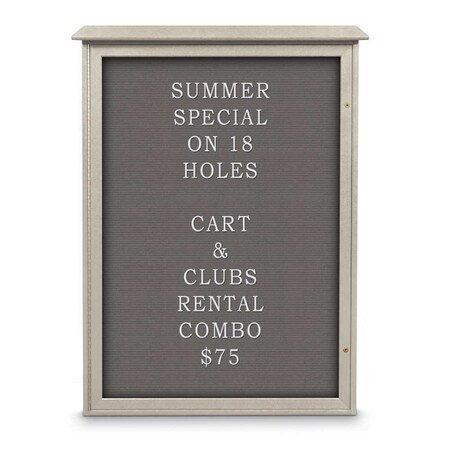 United Visual Products Indoor Enclosed Combo Board, 72"x36", White Frame/Black & Cork UVCB7236W-BLACK-CORK
